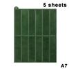 5/10Pcs Non Fading Wall Tile Stickers Peel and Stick Waterproof Oil Proof Heat Resistant for Dining Area Wall Decoration