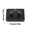 Inline Sound Volumes Manager for 3.5mm Jacks Quick Setups Volumes Control Box Metal for Comfortable Listen Experience