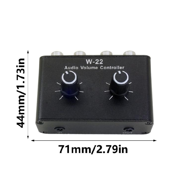 Inline Sound Volumes Manager for 3.5mm Jacks Quick Setups Volumes Control Box Metal for Comfortable Listen Experience
