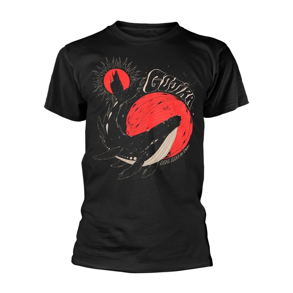 Gojira Whale Sun Moon (Black Organic) Tee TShirt Unisexs