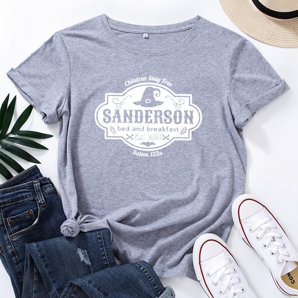 Women s Loose Crew Neck Top Fashion Printed Short Sleeves T-Shirts Women’s 3XL светло-серый