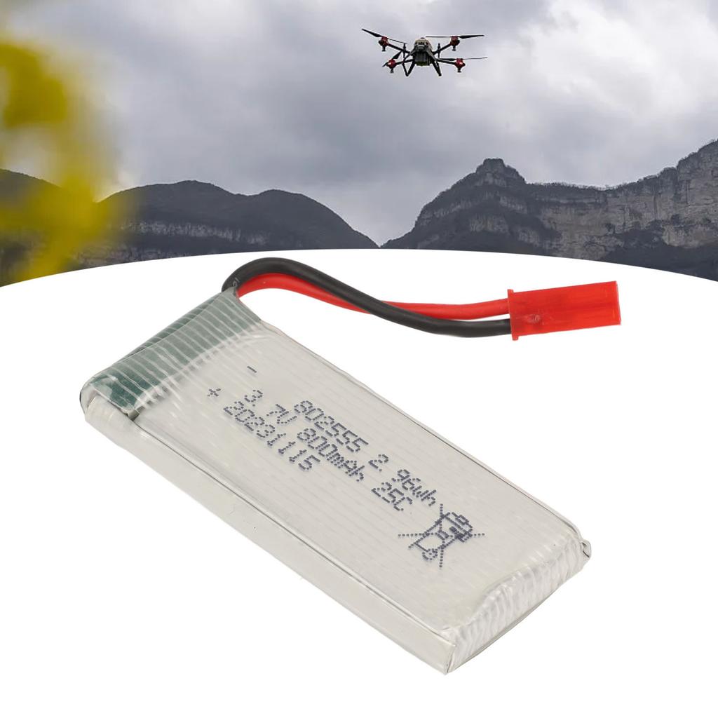 3.7V 800mAh Lithium Battery 3.7V 800mAh 25C Lipo Battery With JST Plug for F181 F163 H12C Quadcopter