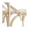 Chaise De Salle À Manger - Bois Blanc - Rotin - 45 X 42 X 87 Cm