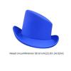 Windproof Slanted Top Hat Warm Slanted Magician's Hat Fashion Fedora Hat  Autumn Winter