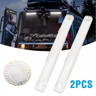 2PCS Camper Reading Light 12V/24V Waterproof LED RV Van Trailer Caravan Interior Ceiling Light With Switch Car Roof Lighting