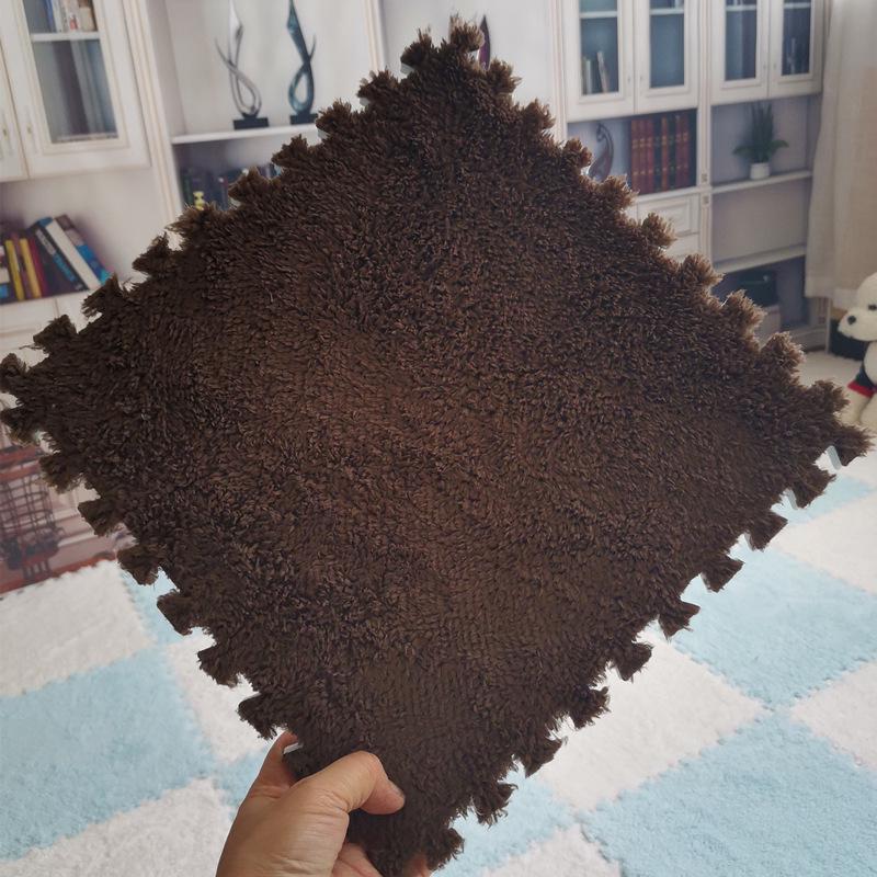 

Замшевый пенный пэчворк татами - Ковер с длинным ворсом для спальни и эркера 30*30*1.0cm [Non-slip Backing]