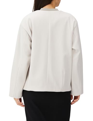 Pocket Faux Fur Collarless Coat Web Exclusive Color: Green