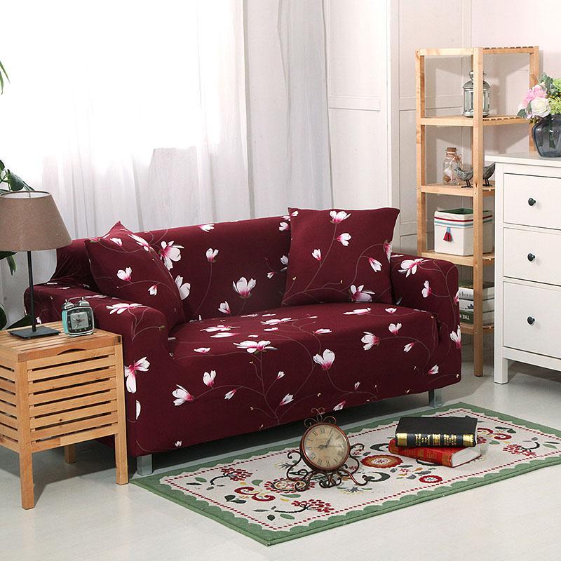 Stretch Sofa Slipcover Spandex Sofa Cover For Living Room Elastic Sofa Towel Furniture Protector Chair Couch Cover L-Shape Cover