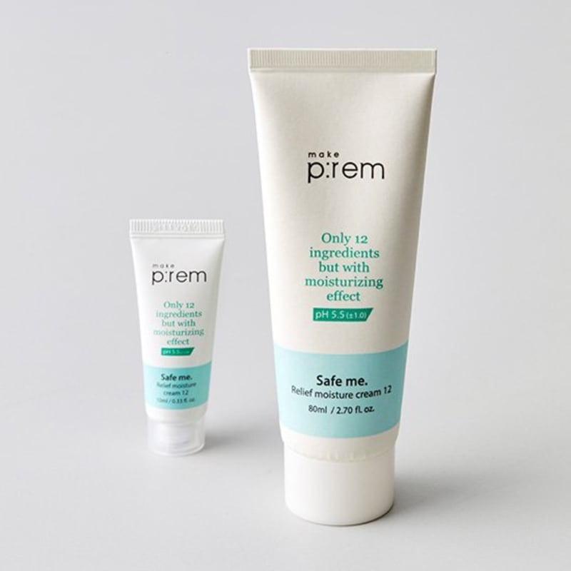 [Makeprem] Safe Me Relief Moisture Cream 12 80ml + 10ml free