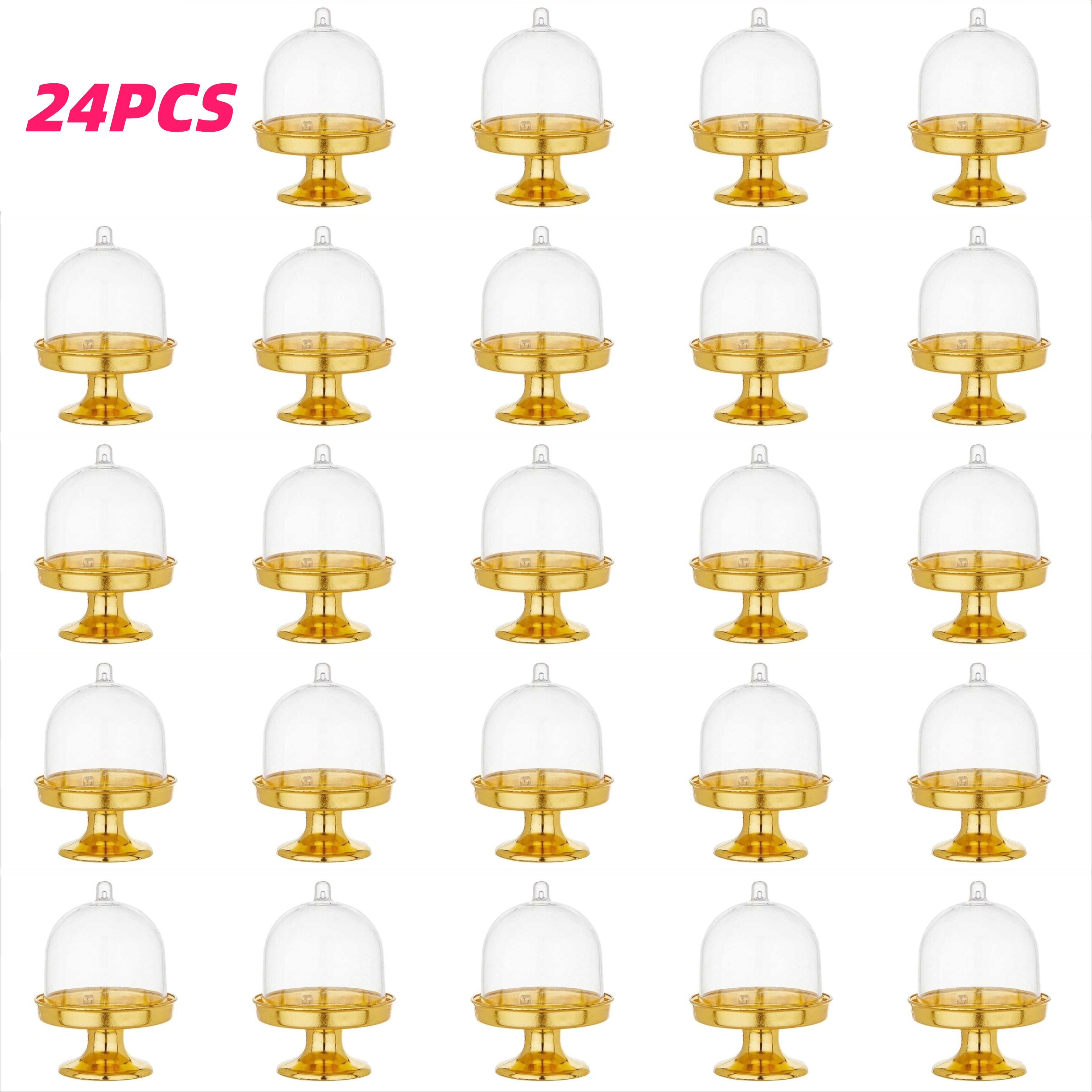 

24pcs Mini Plastic Candy Boxes with Lids Party Candies Containers Table Decoration Supplies for Storing Candies or Small Gifts 5.5x7.5CM