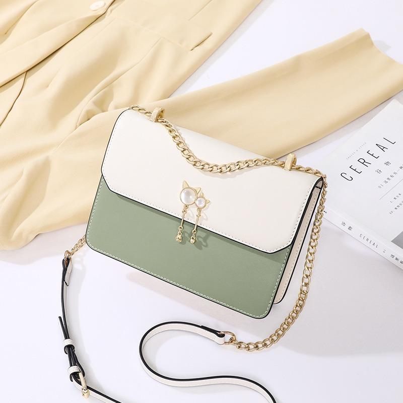 Bag New Autumn and Winter Women's Bag Crossbody Bag Chain Small Square Bag Light Luxury Premium Leather Small Bag Luggage