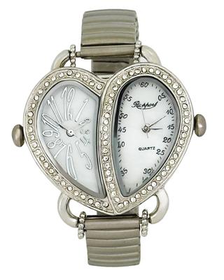 Rapport Dual Movement Watch 270001 Silver Heart Women's