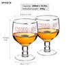 2 PZ Bicchiere da Birra Artigianale in Cristallo 16,9oz Adatto per Home Bar Hotel Ristorante Degustazione Bicchiere da Vino Logo Personalizzato Può Essere Personalizzato