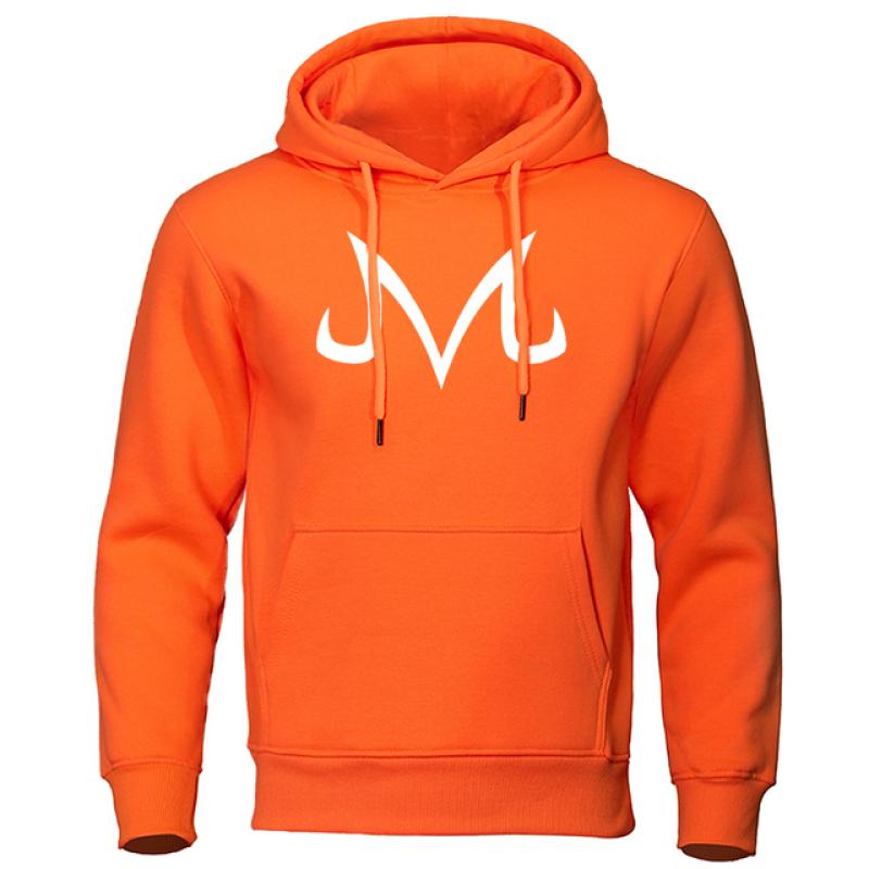 Japan Anime Letter M Logo Print Hoodie Male Harajuku Fashion Hoody Loose Warmsweatshirt Autumn Fleece Casual Pullover Tops