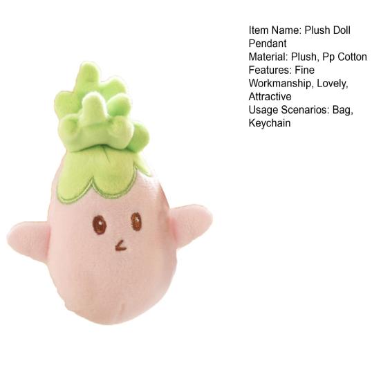 Interesting Baby Carrot Pendant Stylish Fine Workmanship Key Holder