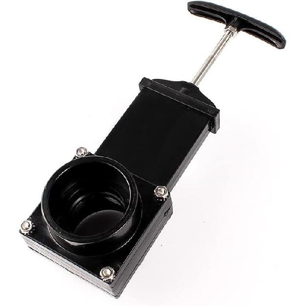 For Outdoor Accessories black Dump Waste Sewer ABS Valve 50mm/1.97inch RV Drain Valve waste valve for Caravan Trailer
