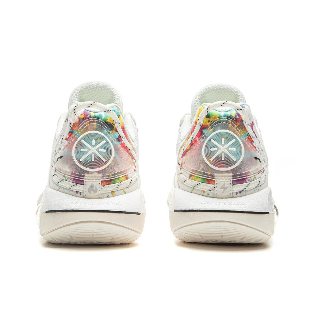 Li Ning Wade Phantom 7 Fireworks Men Basketball Shoes Champagne-White ABPV011-1