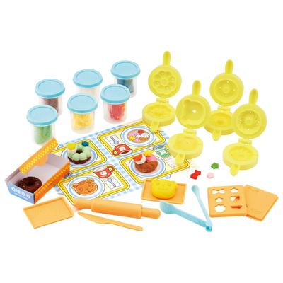 Bandai Shimajiro Squeeze and Fingertip Clay Donut Shop Recommended for Ages 3 and Up Squeeze! Education!