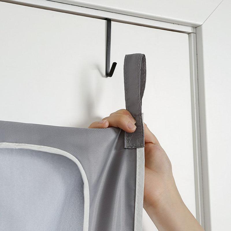 Úložná taška na špinavé oblečení Košík Rám Kbelík Skládací síťovina Prádelna Koupelna Závěsný organizér na domácí oblečení s háčkem