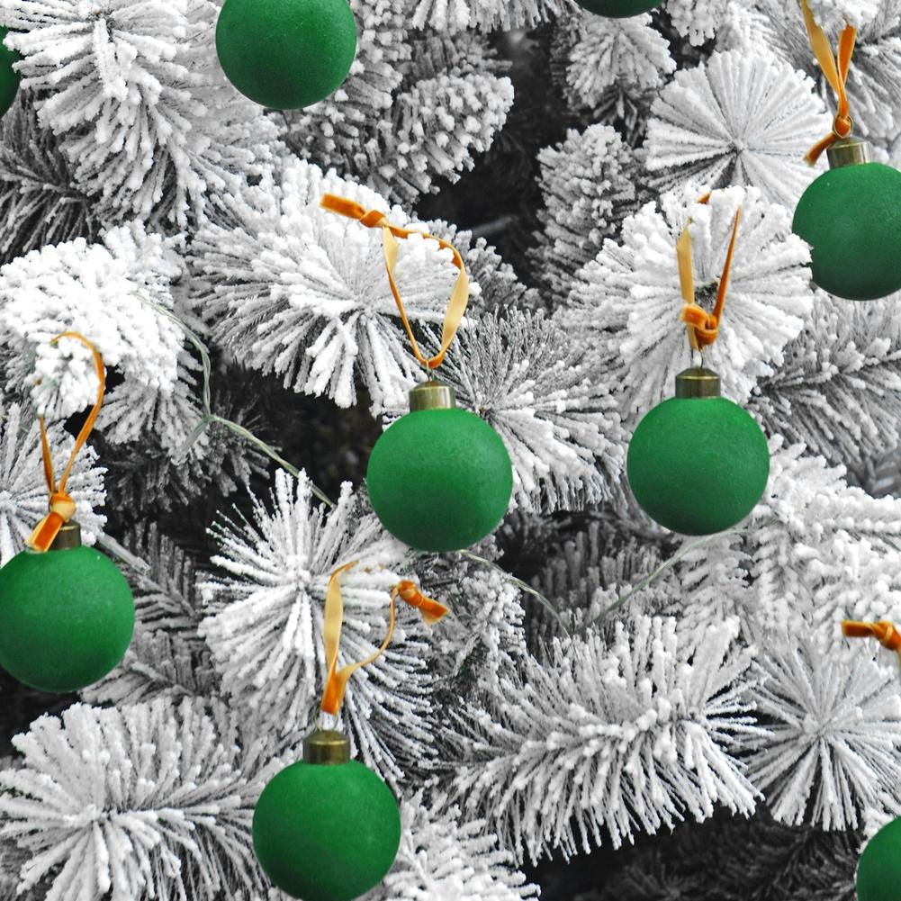 For Velvet Christmas Ornaments Set - 12 Pcs Festive Decor For Holiday Cheer Christmas Tree Ornaments