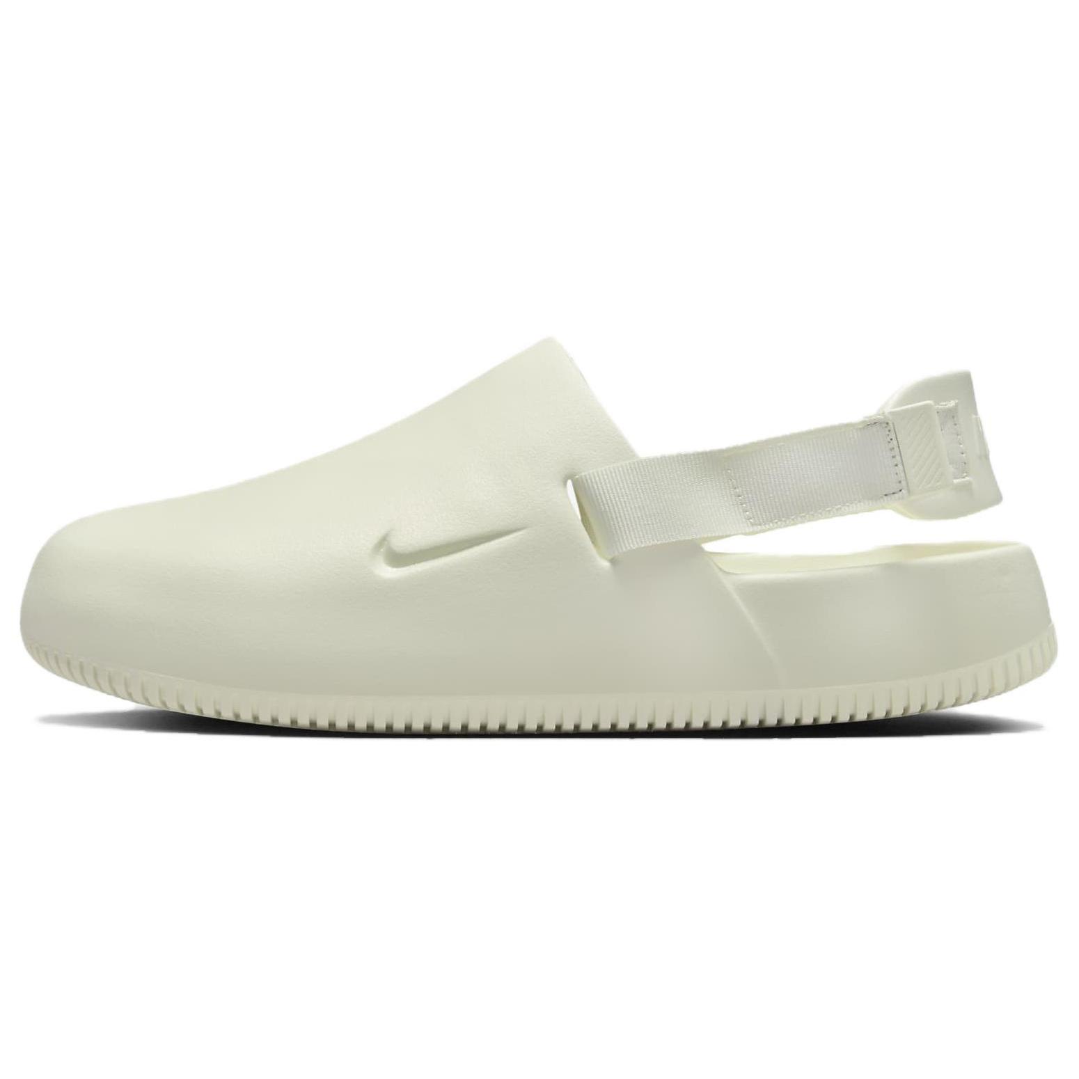 

Новые Nike Calm Mule с круглым носком, комфортные, дышащие, резиновая подошва, противоскользящие, с закрытым носком, шлепанцы мужские FD5131-003 44