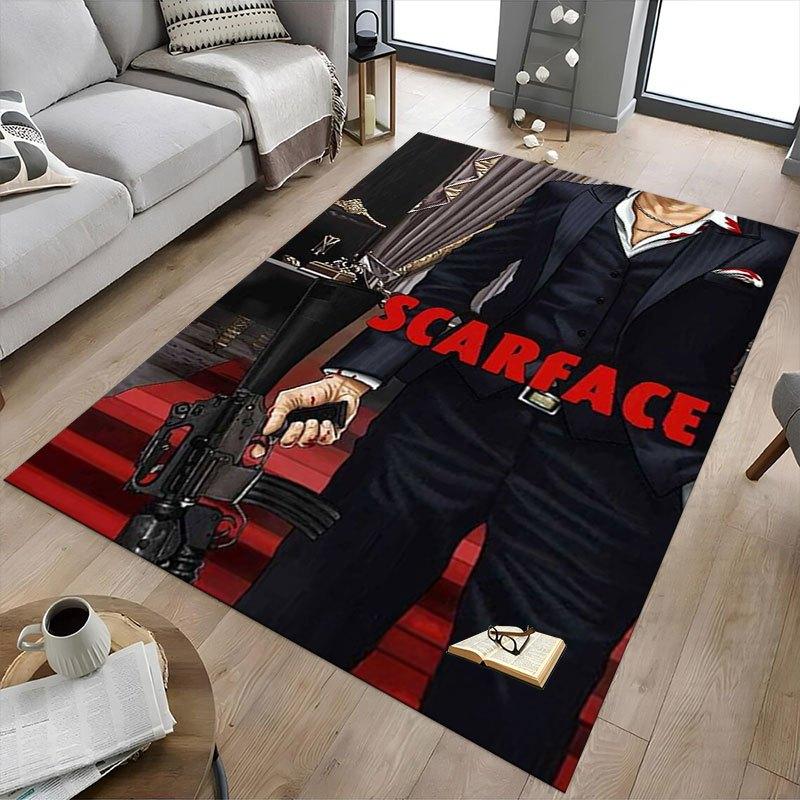 1pc Scarface Office Carpet Chair Mats Soft, Comfortable, All Season,Perfect for Home, Bedroom, or Office Decor, Perfect Gift for