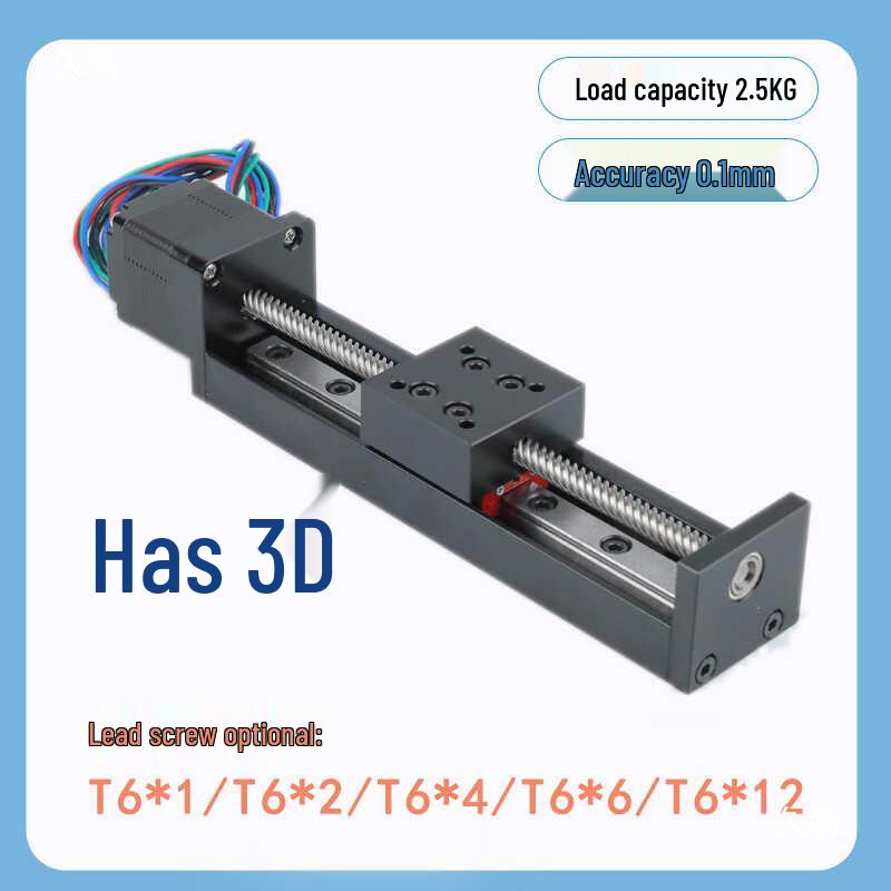 Micro Stepping Motor Linear Guide Slide Table T-Slot Screw Electric Rail