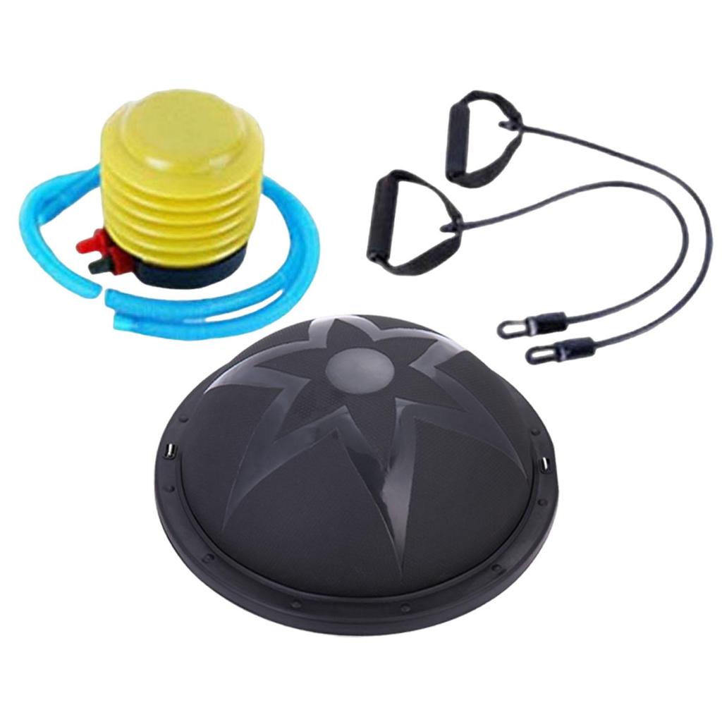 Balance Ball Half Exercise Fitness with Resistance Bands and Pump Training for Dance