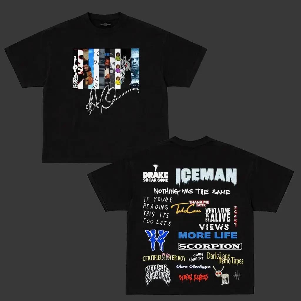 Drake Iceman Legacy Premium Cotton T-Shirt, Aubrey Graham Graphic Rap Tee XXXXL