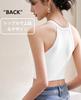 Kayuuhin Short Tank Top with Camisole with Neck Can Be Worn As a Tank Top Sleeveless Perfect for Dance and Solid Popular and Stylish Size Women's