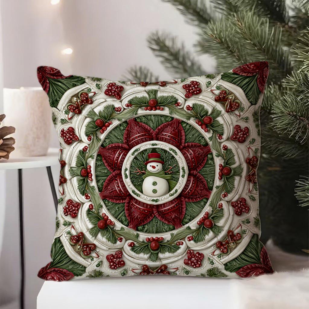 Weihnachtsmuster Kissenbezug DesignGeeignet für Sofa Auto Schlafzimmer dekorativer Kissenbezug Kissenbezug