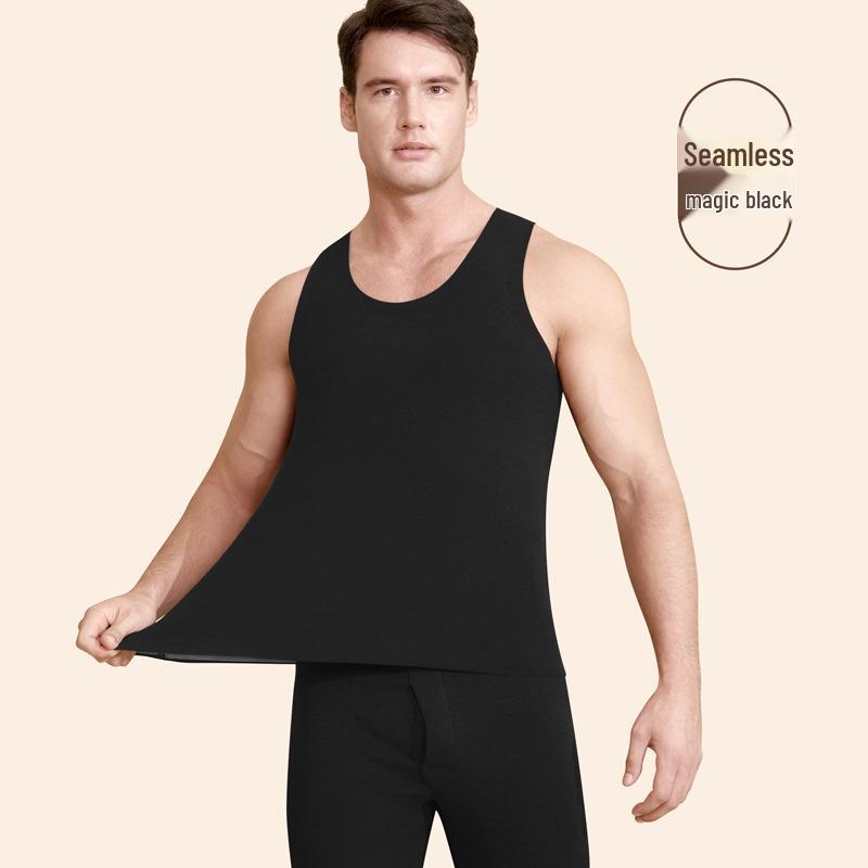 

Антибактериальный жилет без рукавов с шерстяным наполнителем для осени/зимы: Бесшовный, Утепленный, Унисекс Базовый слой Men XL (115-140 jin)