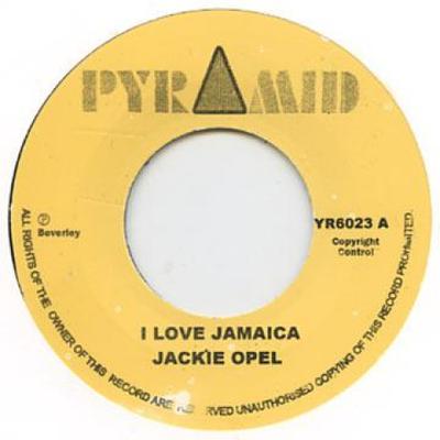 7inch Record JACKIE OPEL  ROLAND ALPHONSO  I Love Jamaica  El Pussy Cat PYR6023 Pyramid UKBeve 1962 Jamaica Reggae Ska  Dub