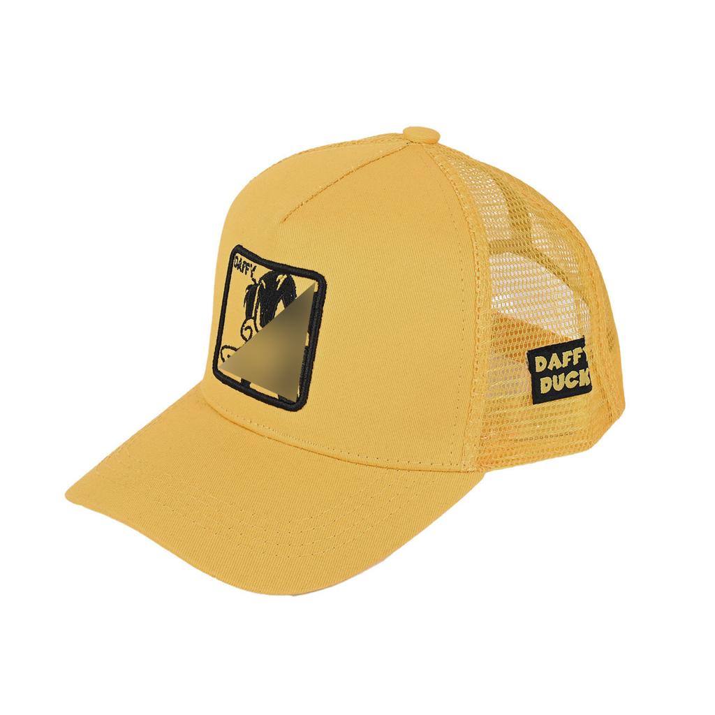 Women's Korean Visor Sun Hat with Face Cover for Cycling Outdoor Sports Yellow Pattern
