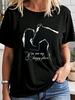 Horse Girl Silhouette You Are My Happy Place T-shirt