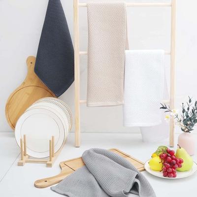 Honeycomb Weave Dish Towel Ultra Soft Highly Absorbent Quick Drying Dish Towel Easy Care Kitchen Cleaning