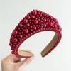 Baroque Fabric Hair Bands Elastic Hair Hoop New Pearl Headband  Headwear
