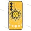 Suns Moons Clouds Astrological Phone Case For Samsung Galaxy A20,21s,22,31,32,52,53,72,73,80,91 Soft Liquid Silicone Black Cover