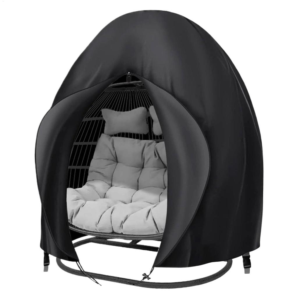 Patio Hanging Egg Chair Cover Waterproof 210D Oxford Cloth Double Seat CocoonSwing Egg Chair Covers Garden Dust Protector