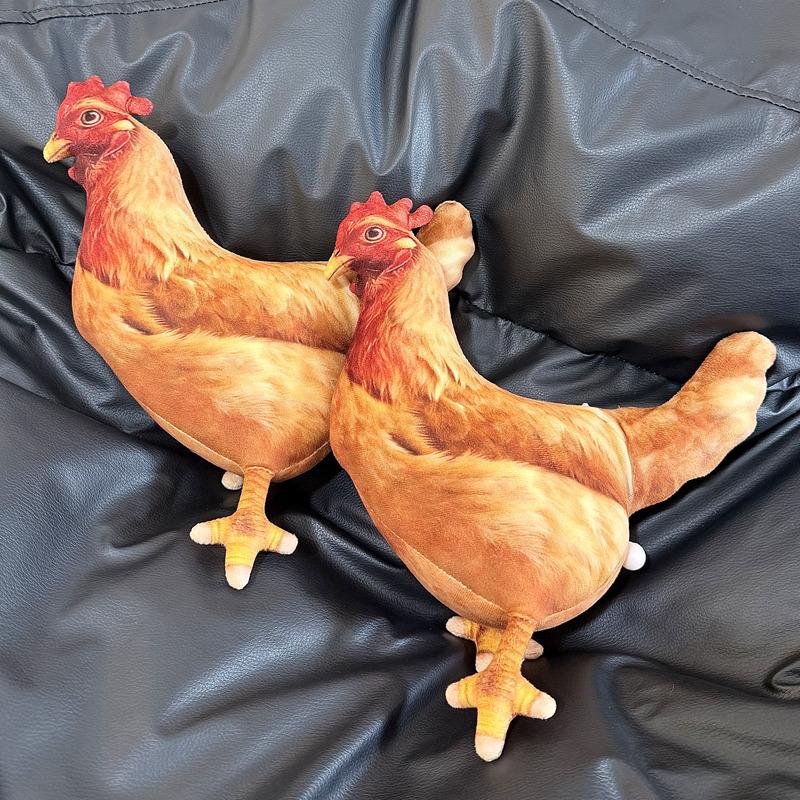 30CM Simulated Egg Laying Hen Doll 3D Simulation Chicken Fill PP Cotton Stuffed Doll Toy Gifts For Kids Home Room Decor