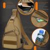 With Water Bottle Holder Chest Sling Bag Small Men's Crossbody Bag Shoulder Backpack  Hiking