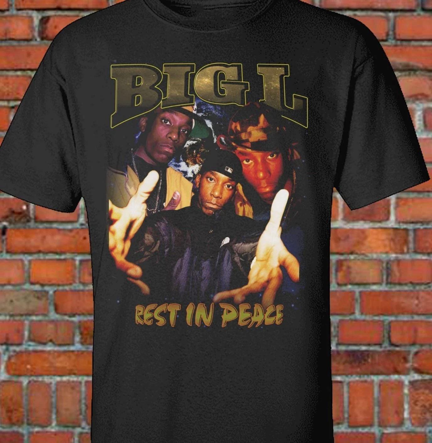 BIG-L Rap Hip Hop Rapper 90s Retro T Shirt Unisex Cotton Tee All Sizes L