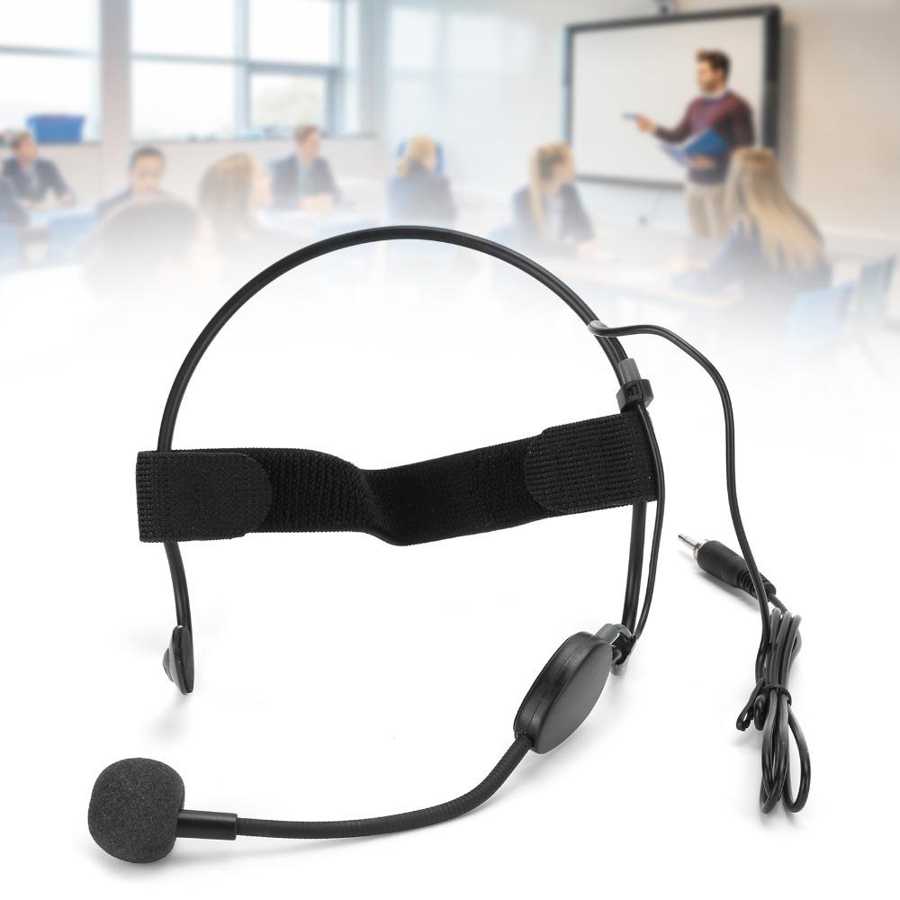3.5MM Plug Mini Headband Microphone Omnidirectional Pickup Condenser Headset Mic  Performance