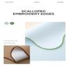 Nordic Waterproof Dining Mat Oil-Proof Rectangular Solid Place Mat Lace Decorative Edge Heat-Resistant Table Mats Kitchen Supply