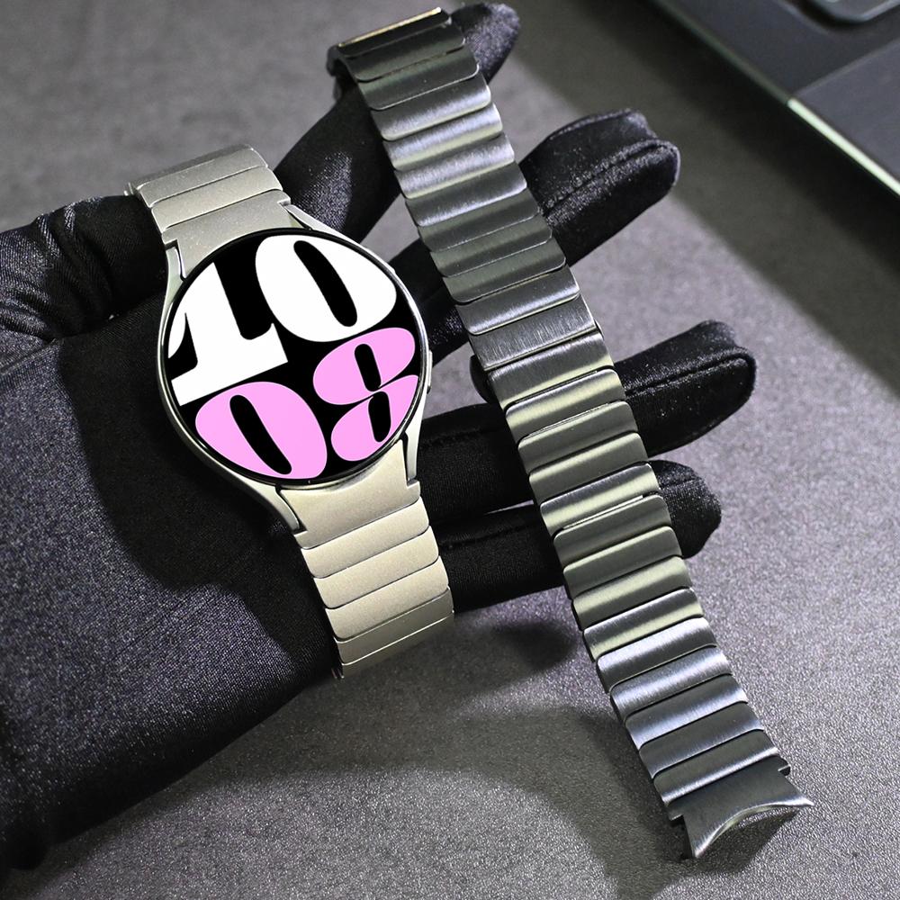 Bezszwowy Stalowy Pasek do Samsung Galaxy Watch 6Classic 47mm 43mm 5pro/4classic Galaxy Watch 7 6 5 4 Seria 40/44mm Pasek