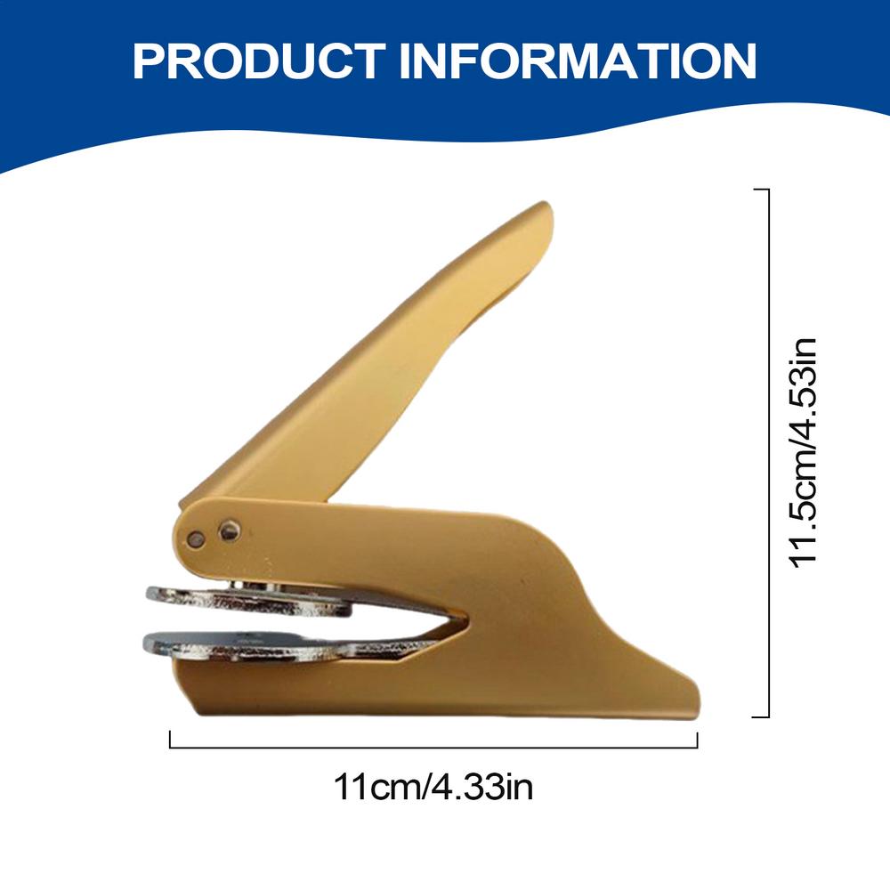 Personal Book Embosser Embossing Stamp Handheld Elegant Wedding Invitations Envelopes Paper Embossed For Women Teachers Home