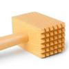Wooden Duals Sided Meat Tenderizer for Professional Home Cooking Wood Knocking Hammer with Nonslip Handle