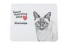 Siamese - Mouse Pad with Print, Personalized Cat Pad, Unique Gadget for an Office Worker from the Art-Dog Brand
