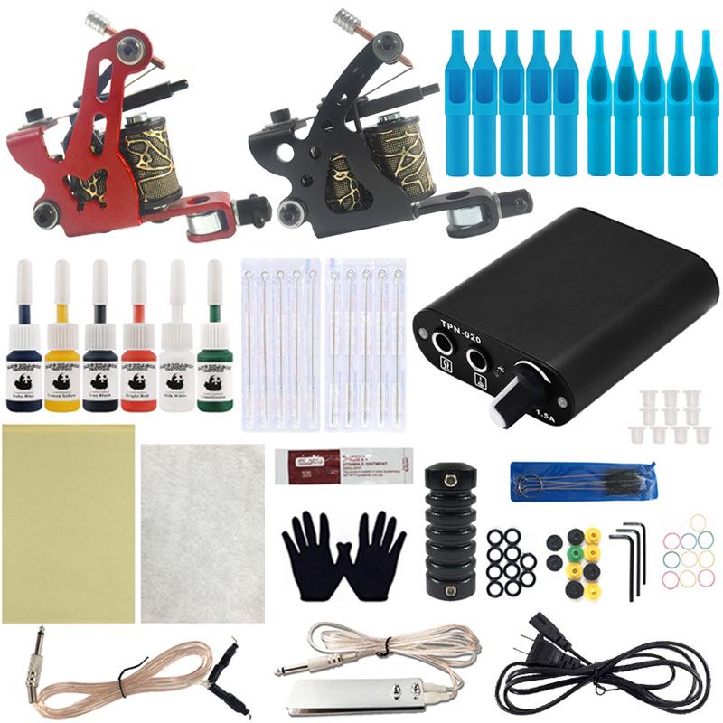 

Ou Liang Red & Black Beginner Tattoo Machine Set Tattoo Machine Set