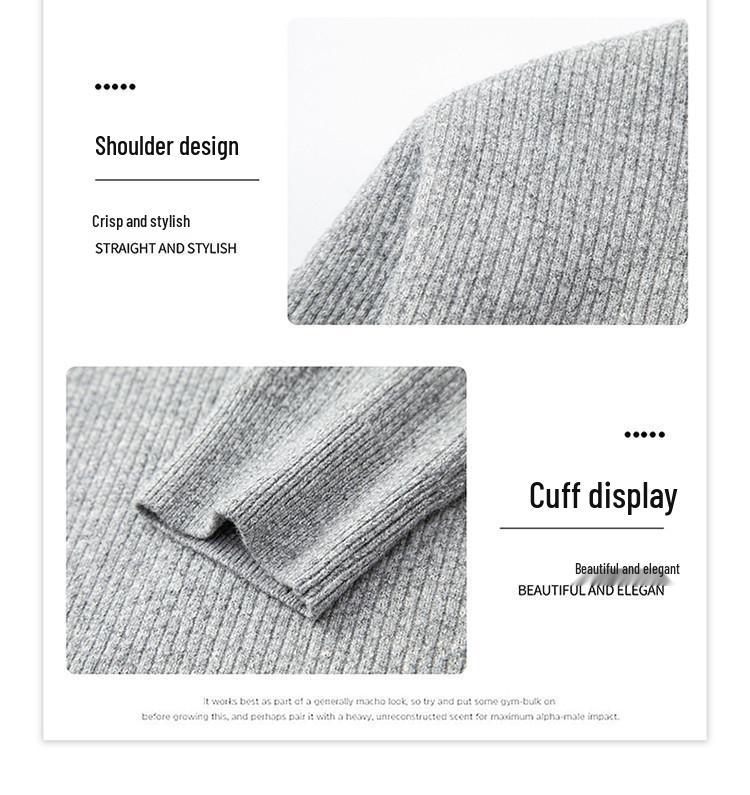Men's Trendy Korean Style Plaid Knit Sweater with Shirt Collar - Warm, Loose Fit (Autumn/Winter)